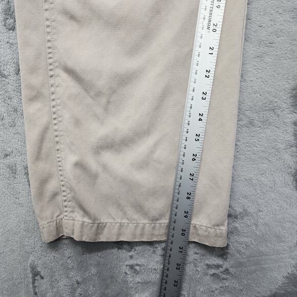 Woolrich Pants Womens 18 Tan Khaki Tencel Cotton Blend High Rise Wide Leg Office - Picture 9 of 11